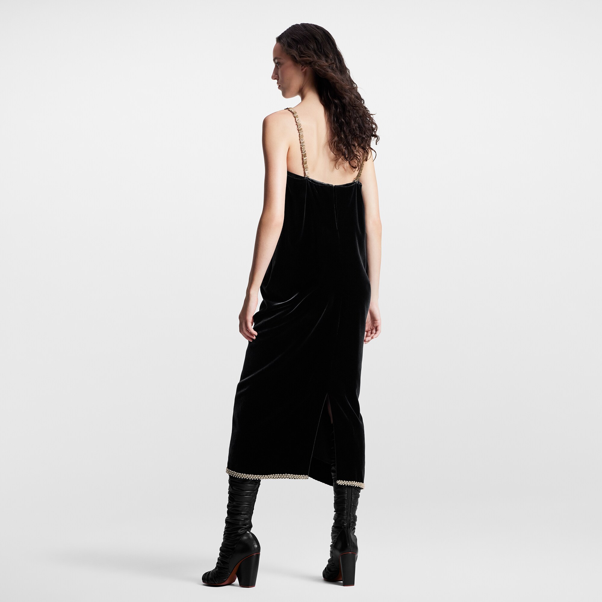 Bead Trim Slip Dress Femme PrêtàPorter LOUIS VUITTON